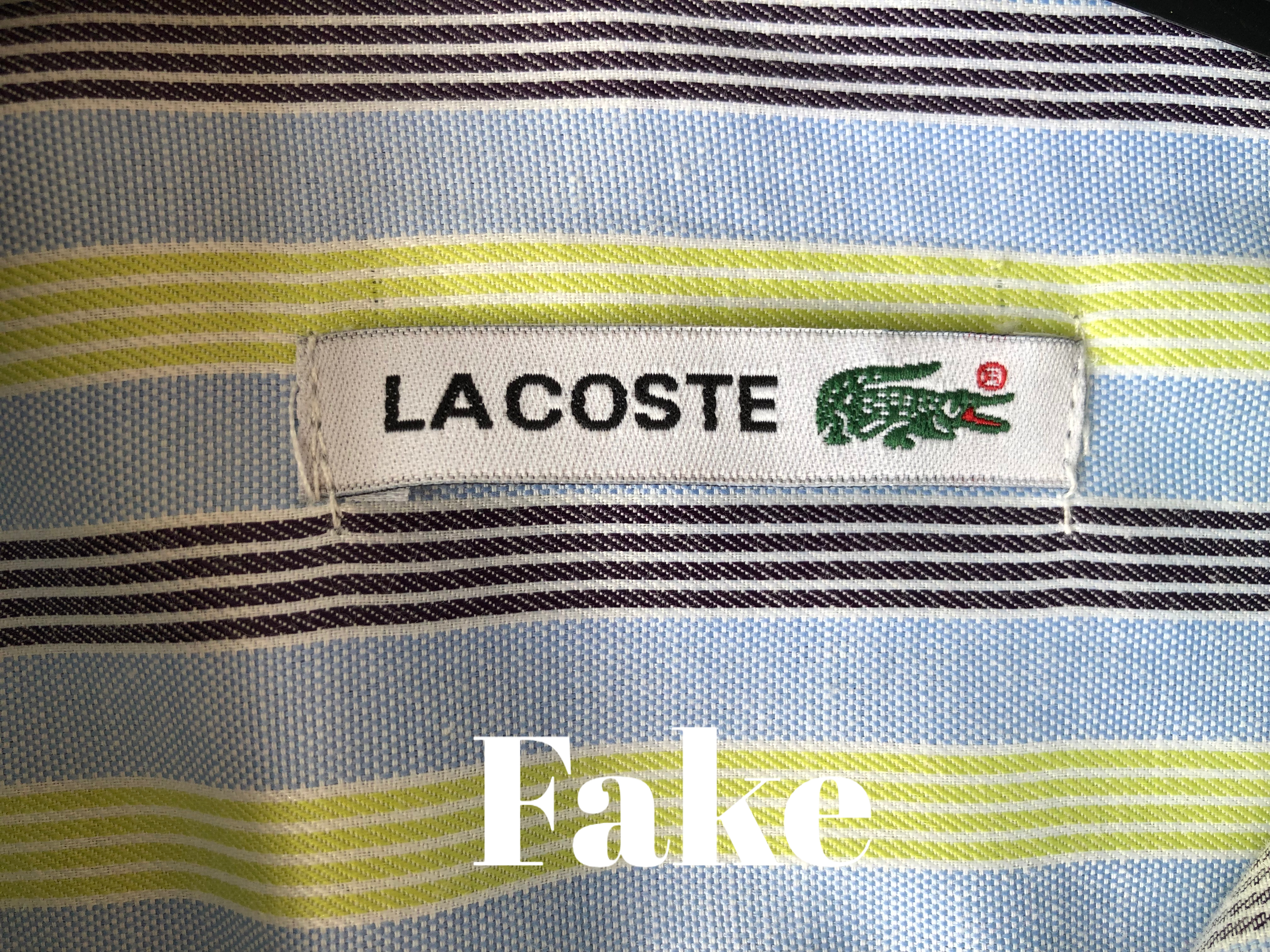 lacoste shirt original vs fake